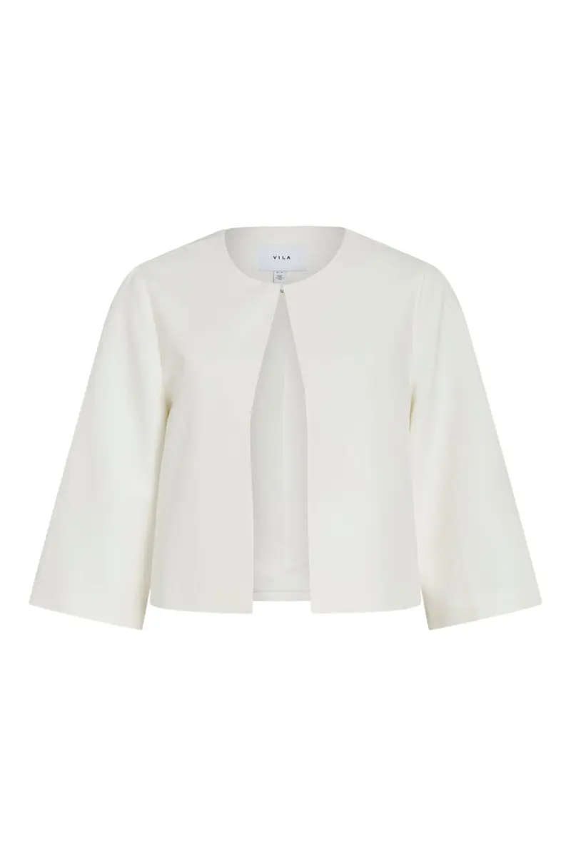 Vila - Vigery O-Neck 3/4 Bolero/Dc - 4950159 Cloud Dancer