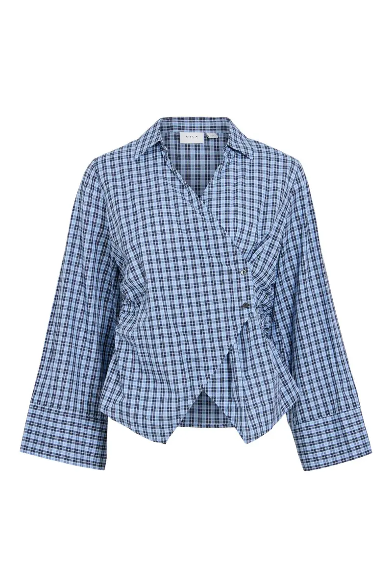 Vila - Vijava L/S Shirt - 5177885 Little Boy Blue Black