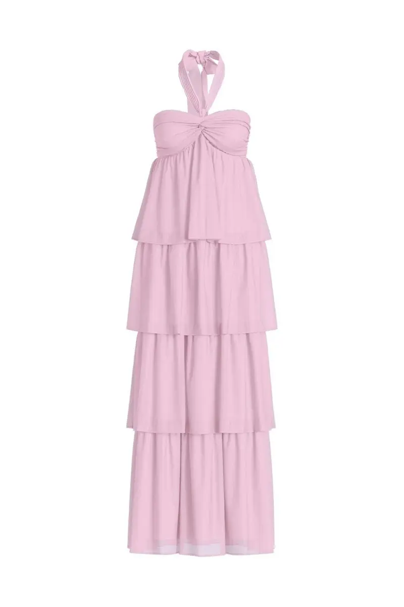 Vila - Vilea Halterneck Layered Dress/Dc/Ka - 5005144 Cherry Blossom