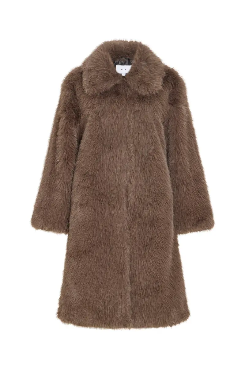 Vila - Vimelta L/S Long Coat/Bfs - 5022982 Falcon