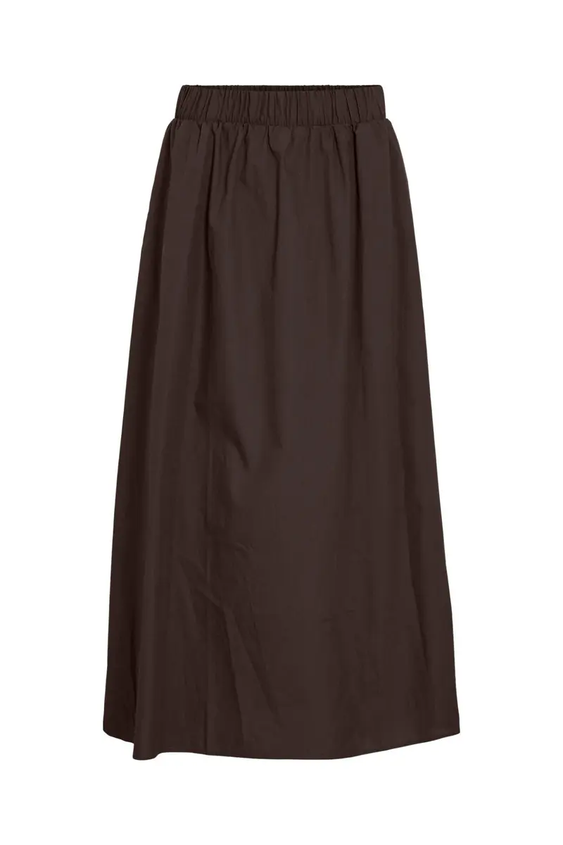 Vila - Visophie Ankle Skirt - 5094235 Coffee Bean