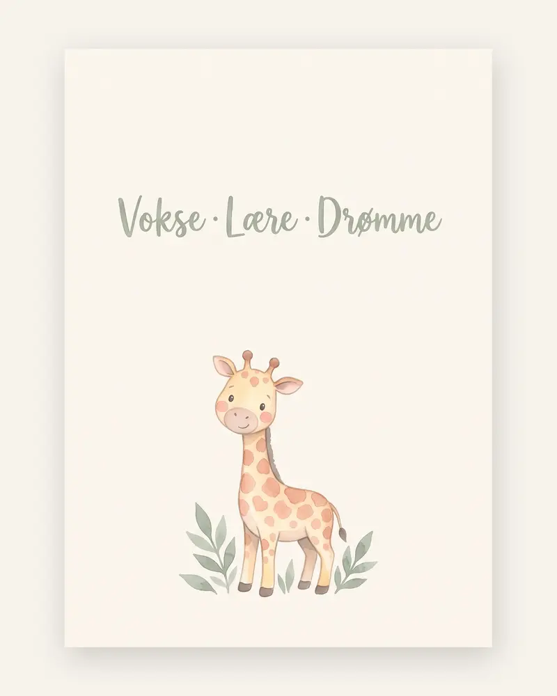 Vokse Lære Drømme plakat
