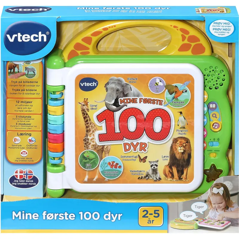 Vtech Mine Første 100 Dyr DK/NO