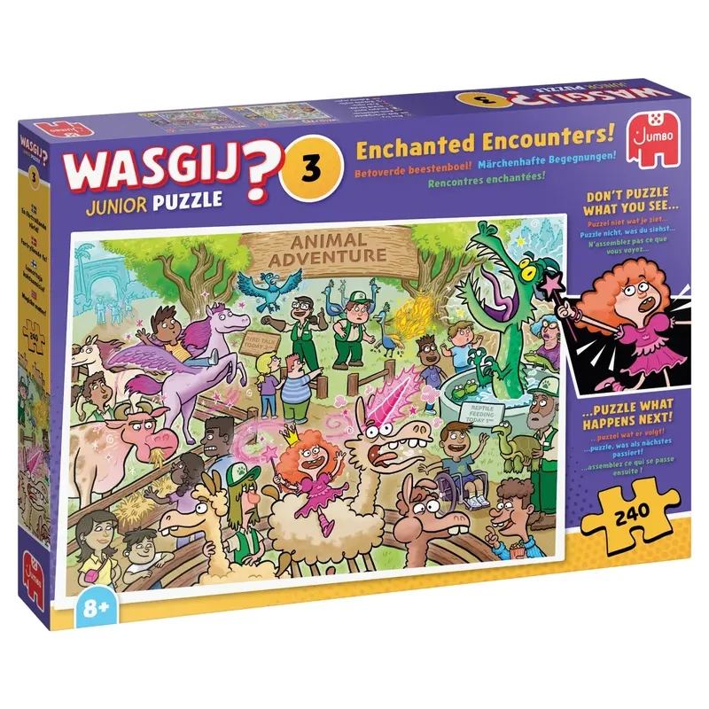 Wasgij Junior 3 Enchanted Encounters! med 240 brikker