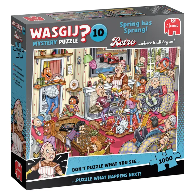 Wasgij Retro Mystery 10 Spring has Sprung! med 1000 brikker