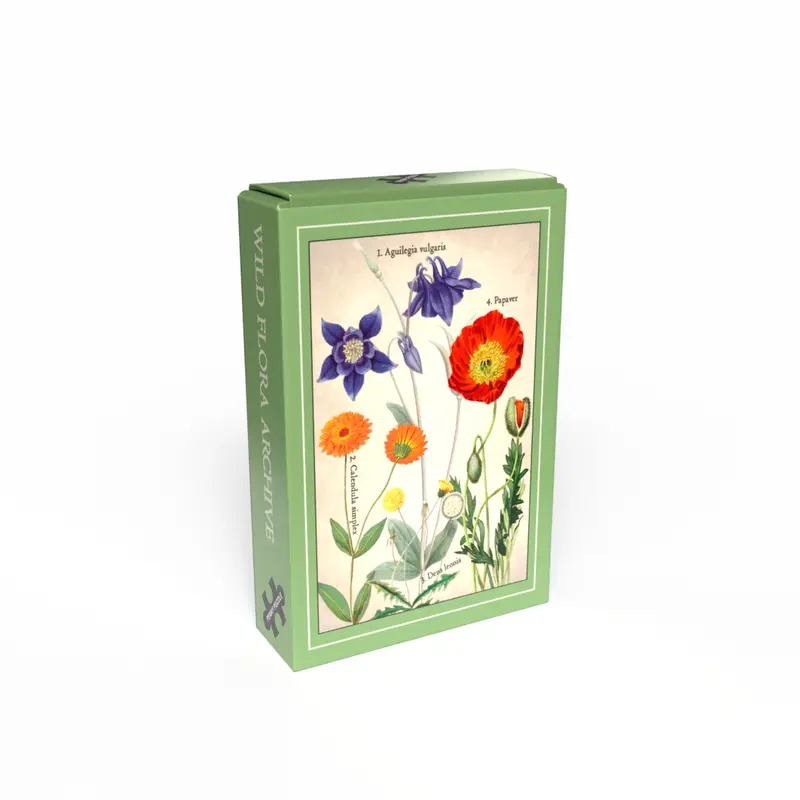 Wild Flora Archive minipuslespil med 99 brikker fra Penny Puzzle