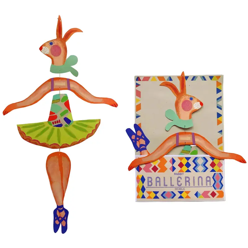 Wini Tapp - Ballerina Rabbit Kinetic Mobile