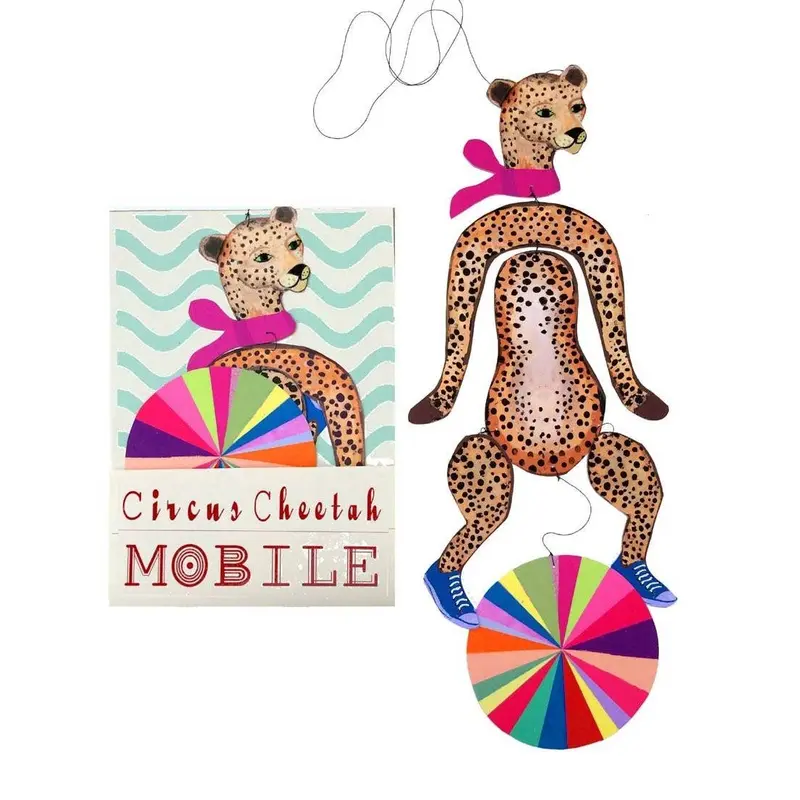 Wini Tapp - Circus Cheetah Kinetic Mobile