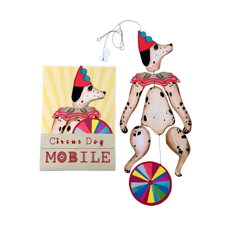 Wini Tapp - Circus Dog Kinetic Mobile