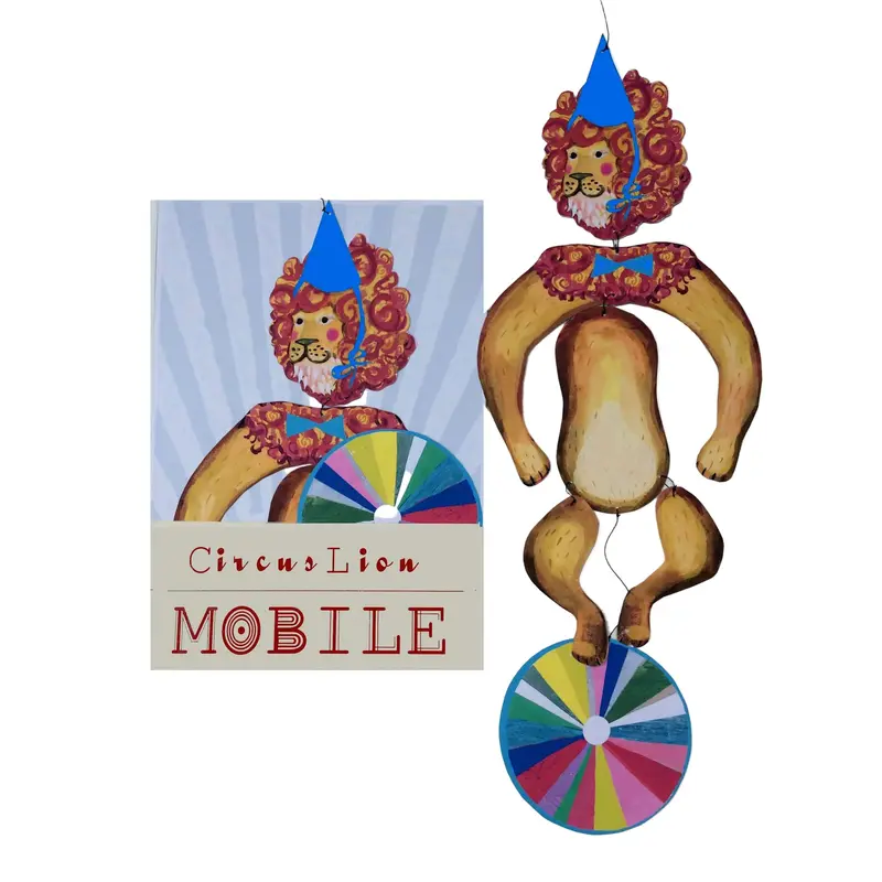 Wini Tapp - Circus Lion Kinetic Mobile