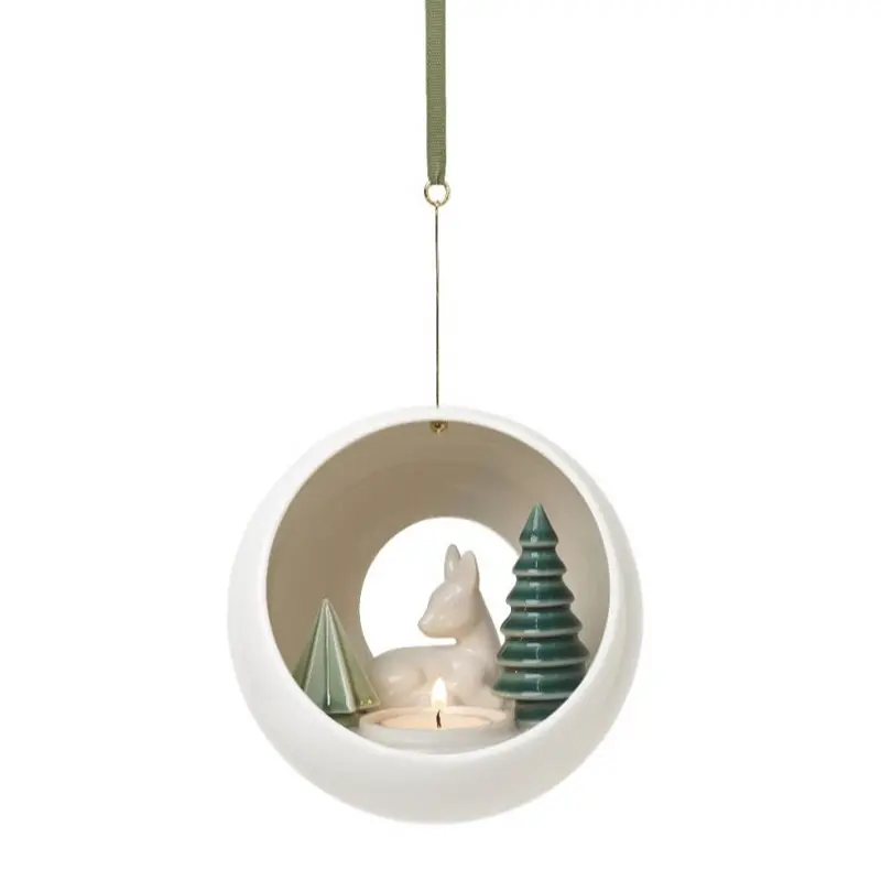 WINTER STORIES FAWN HANGING VOTIVE