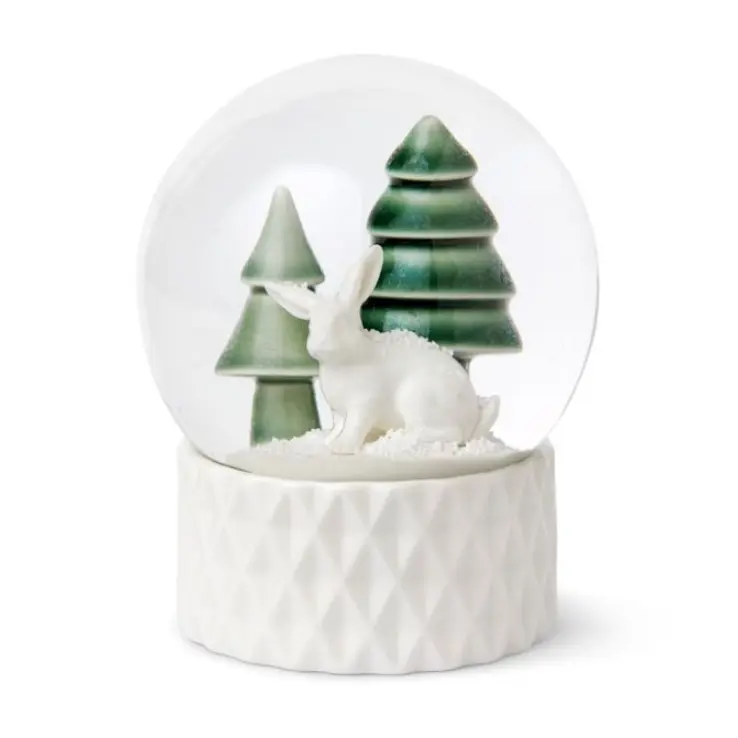 WINTER STORIES SNOW GLOBE RABBIT