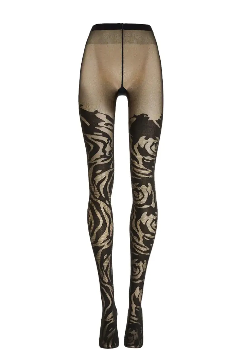 Wolford - Rose Shadow Tights 17683 - 9180 Black/black