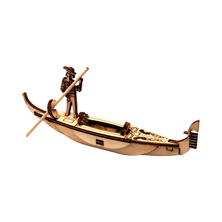 Wooden 3D Gondola Puzzle | Stor | Puslespil