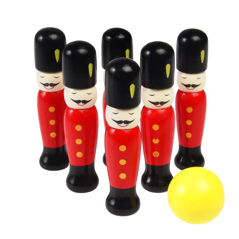 Wooden Soldier Skittles Game