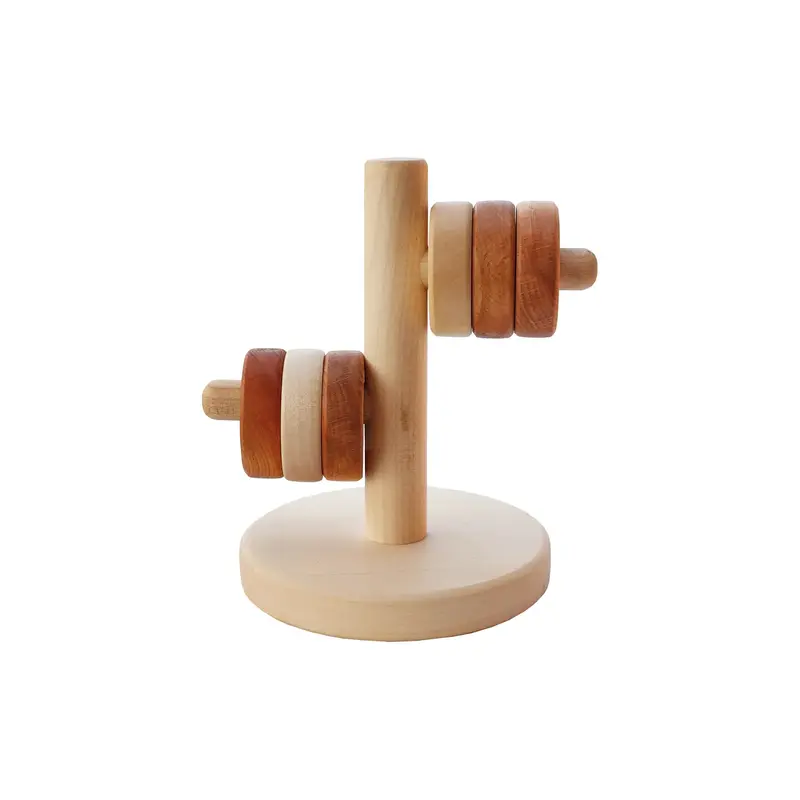 Wooden Story Montessori Horizontal Stacking Toy - Natural