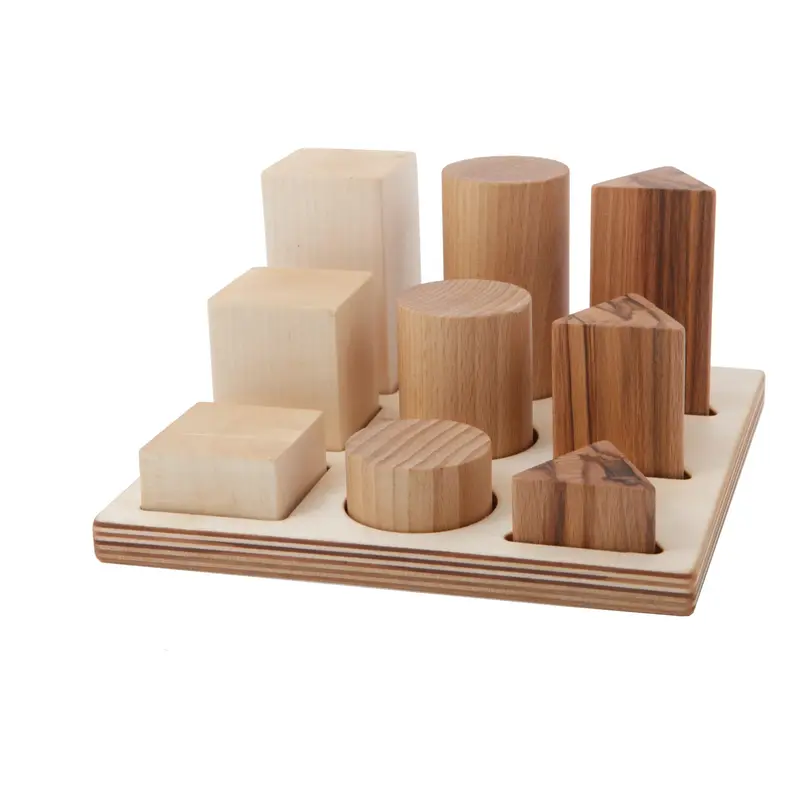 Wooden Story Montessori Shape Sorter XL - Natural