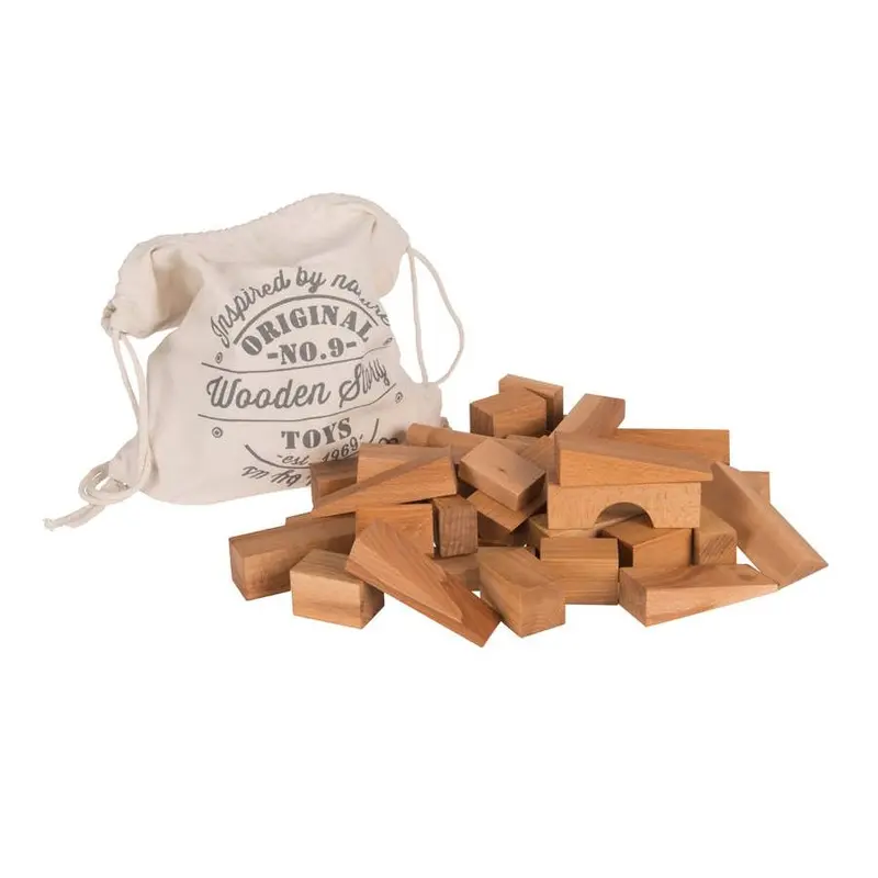 Wooden Story XL Blocks 50 pcs - Natural