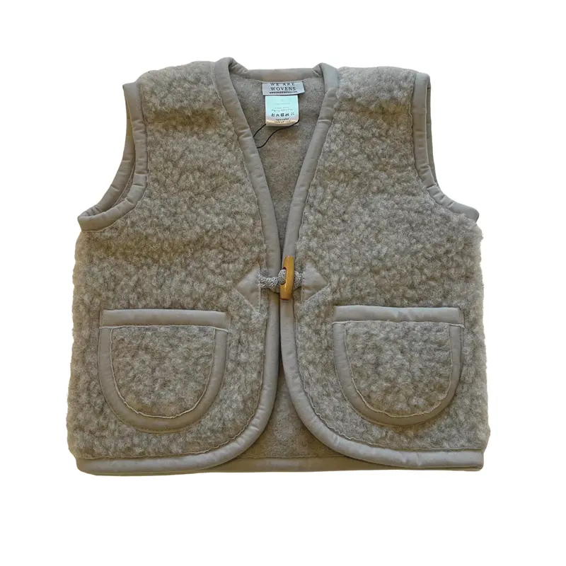 Wool Teddy Body Warmer - Earl Grey