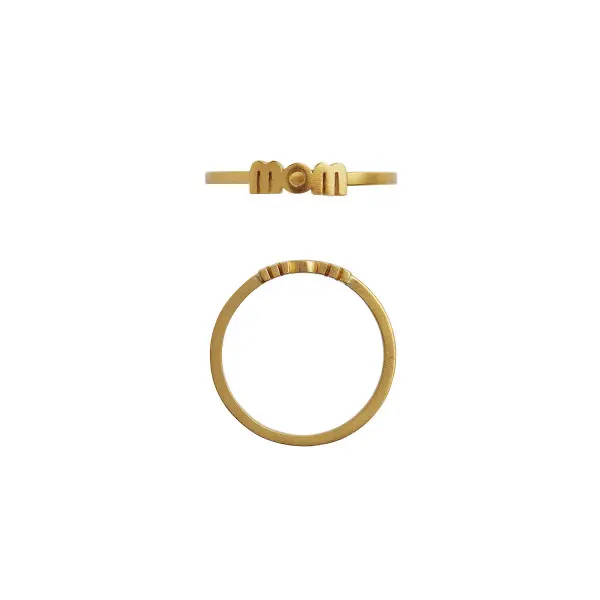 Wow mom ring / Guld
