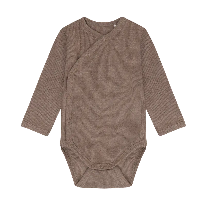 Wrap Body LS Melange Rib - Mountain Trial Melange