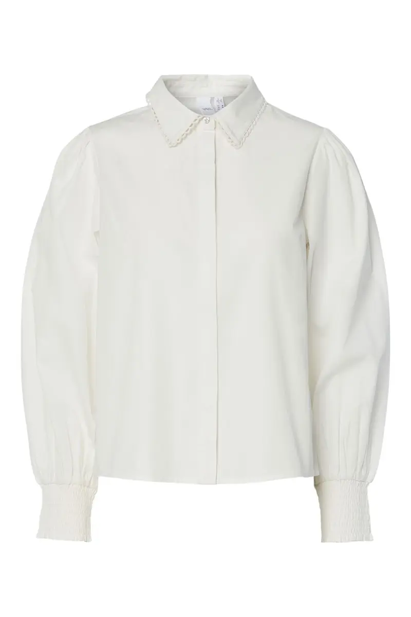 YAS - Yasalmanna Ls Shirt - 4913984 Star White