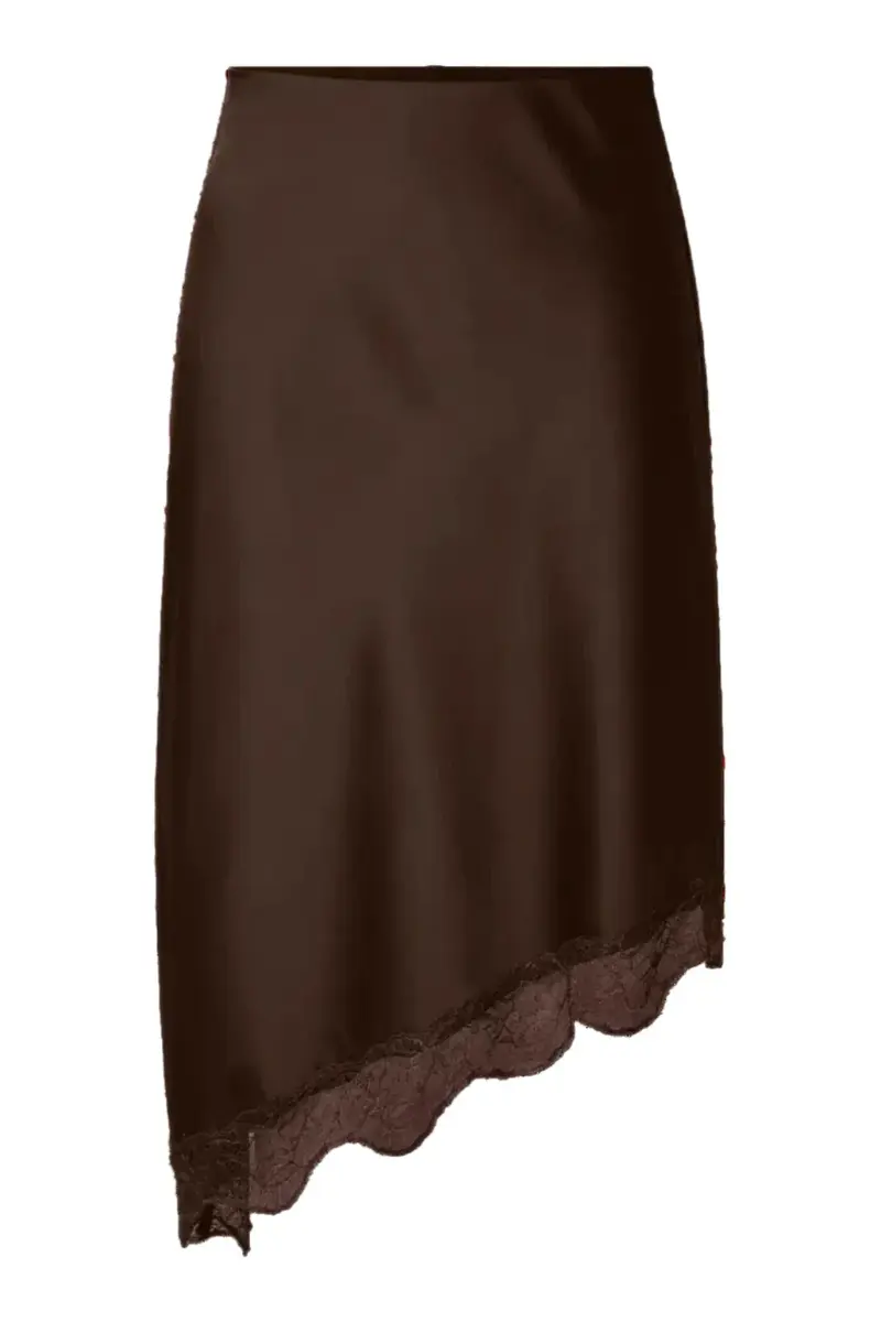 YAS - Yaseveline Midi Lace Skirt - 5148079 Chocolate Brown