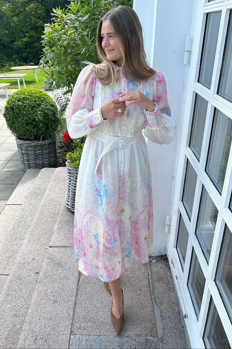 YAS - Yasflorence Ls Long Dress - 4965240 Pristine Florence Aop