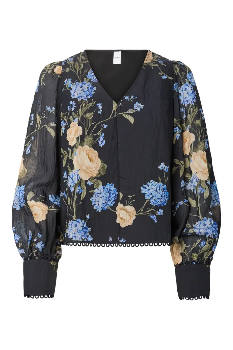 Yas - Yasfloressence Ls Top - 5225694 Black Bluebell