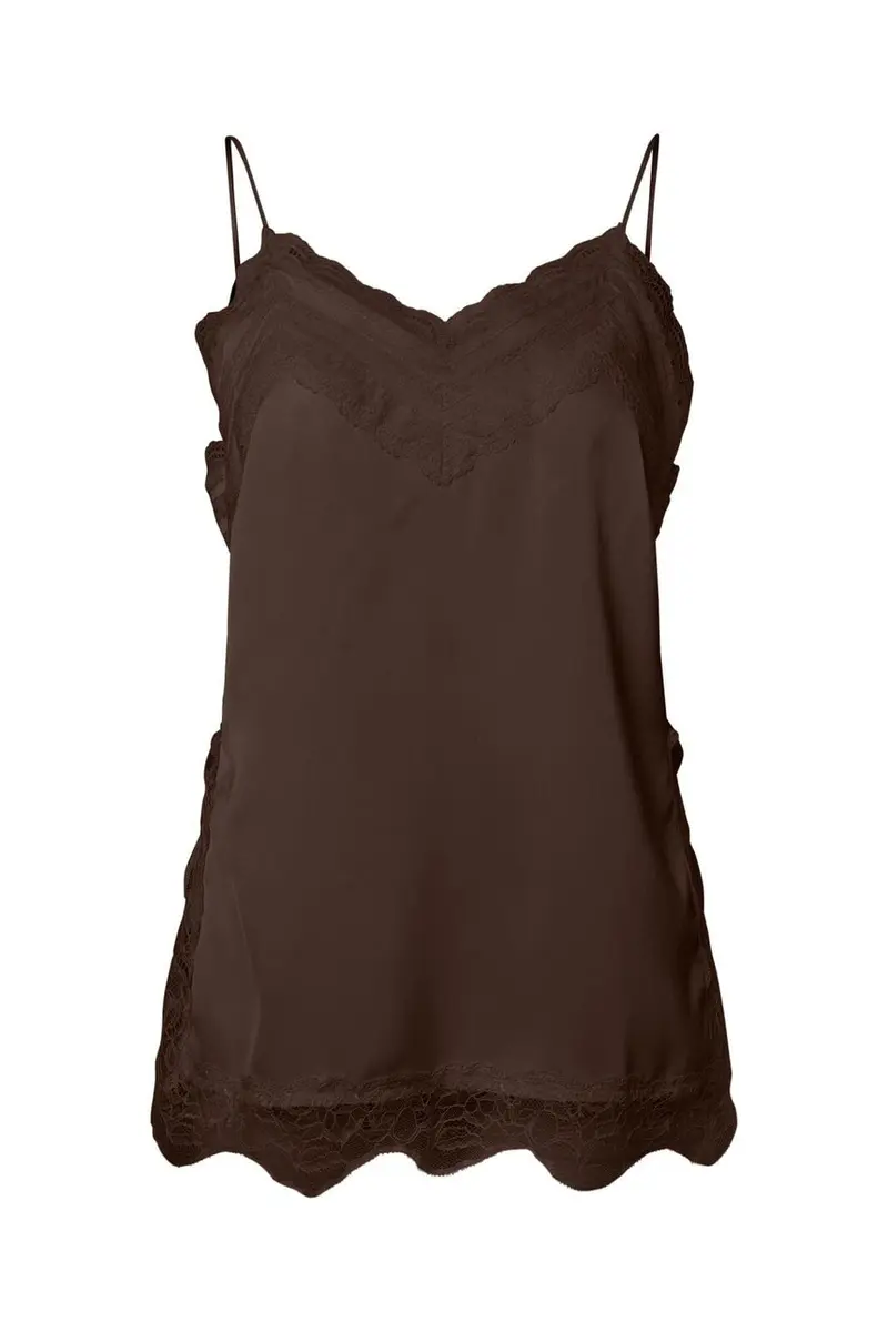 YAS - Yasfrankie Strap Top - 5091564 Chocolate Brown