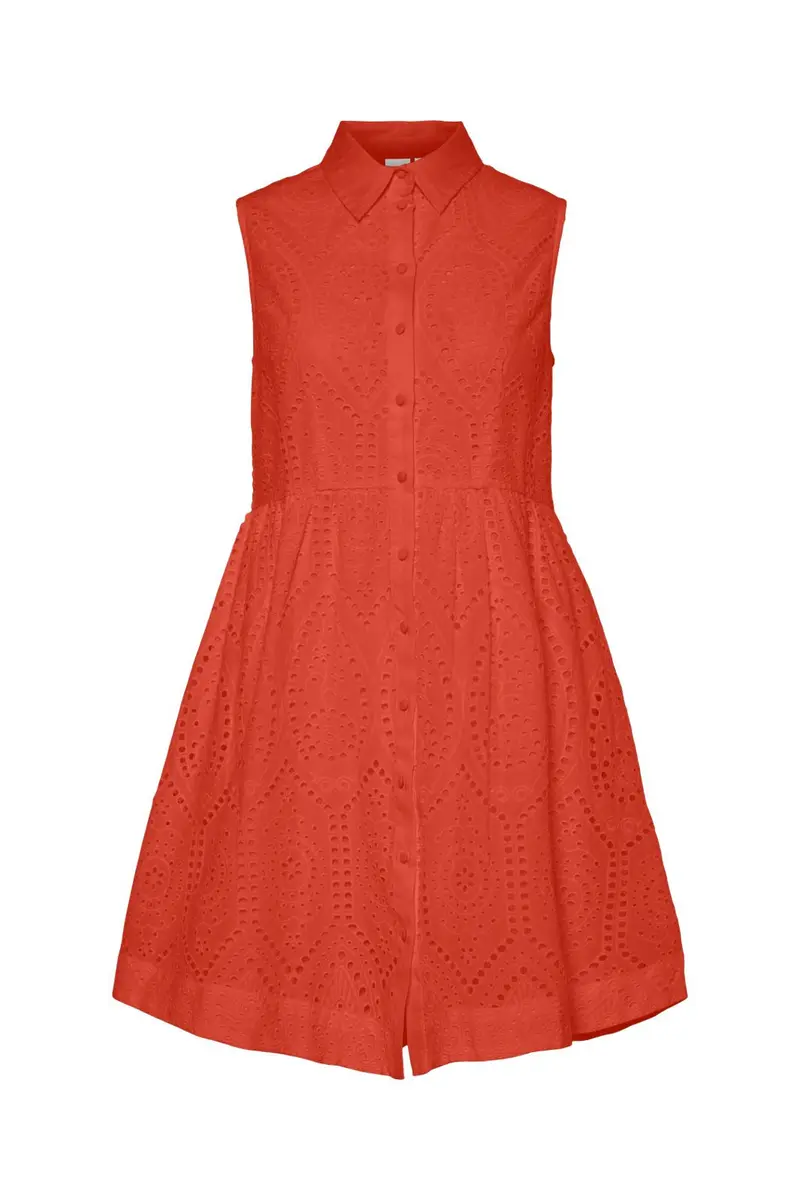 YAS - Yasholi Sl Shirt Dress - 4712909 Cherry Tomato