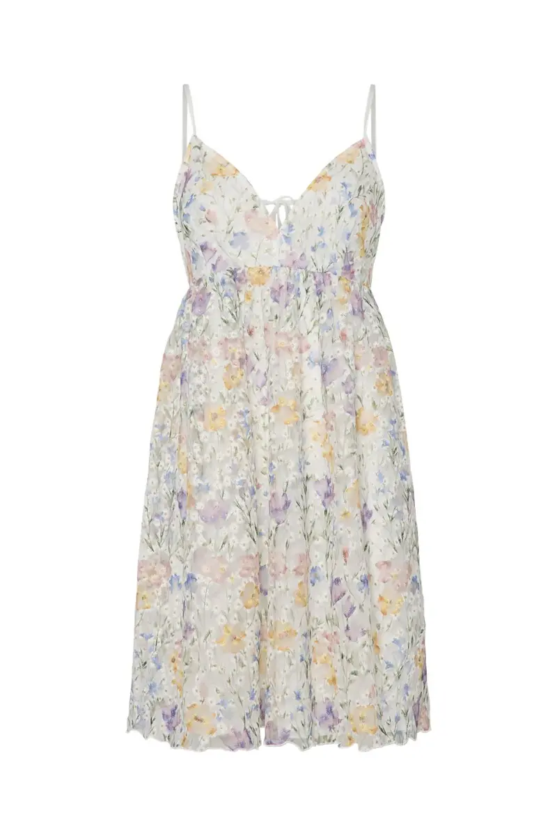 YAS - Yasleanna Strap Dress - 4715576 Star White