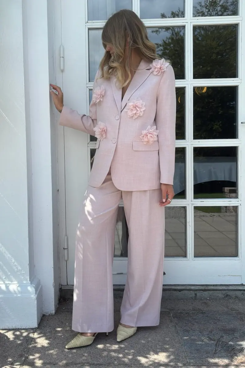 YAS - Yasmimi Ls Flower Blazer - 5014905 Rose Smoke