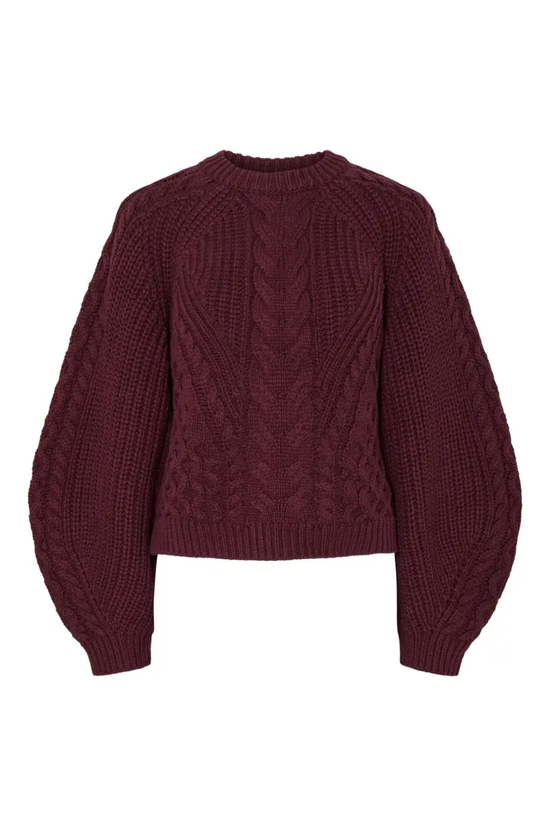 YAS - Yasnansa Ls Knit Pullover - 4853367 Port Royale