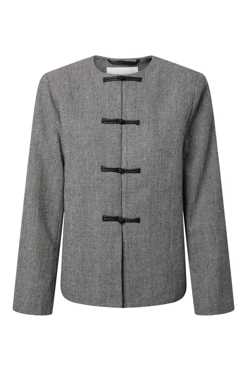 Yas - Yaspepino Ls Wool Mix Jacket - 5168714 Black White