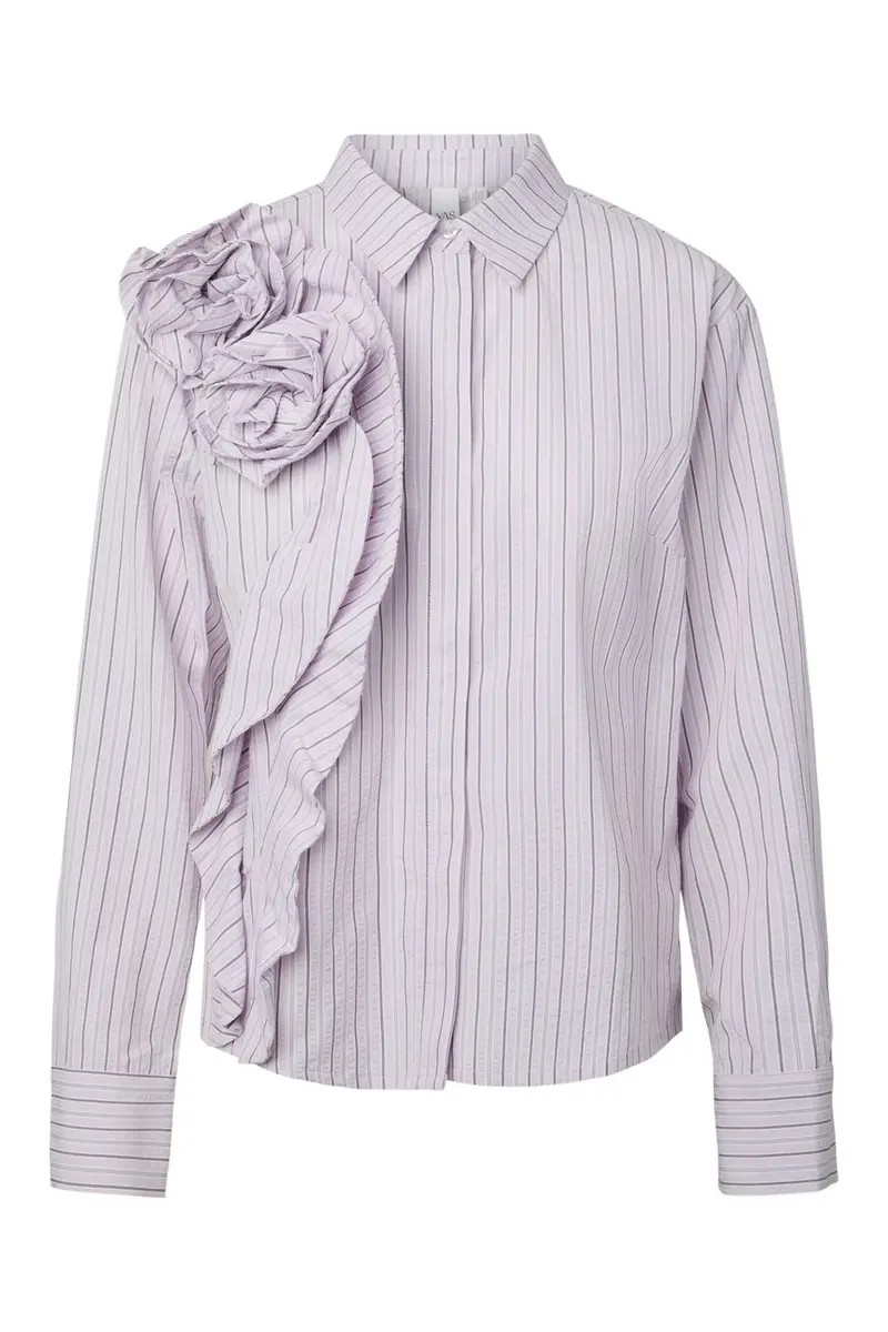 YAS - Yasrosa Ls Shirt Story - 5179777 Orchid Petal W Stripes