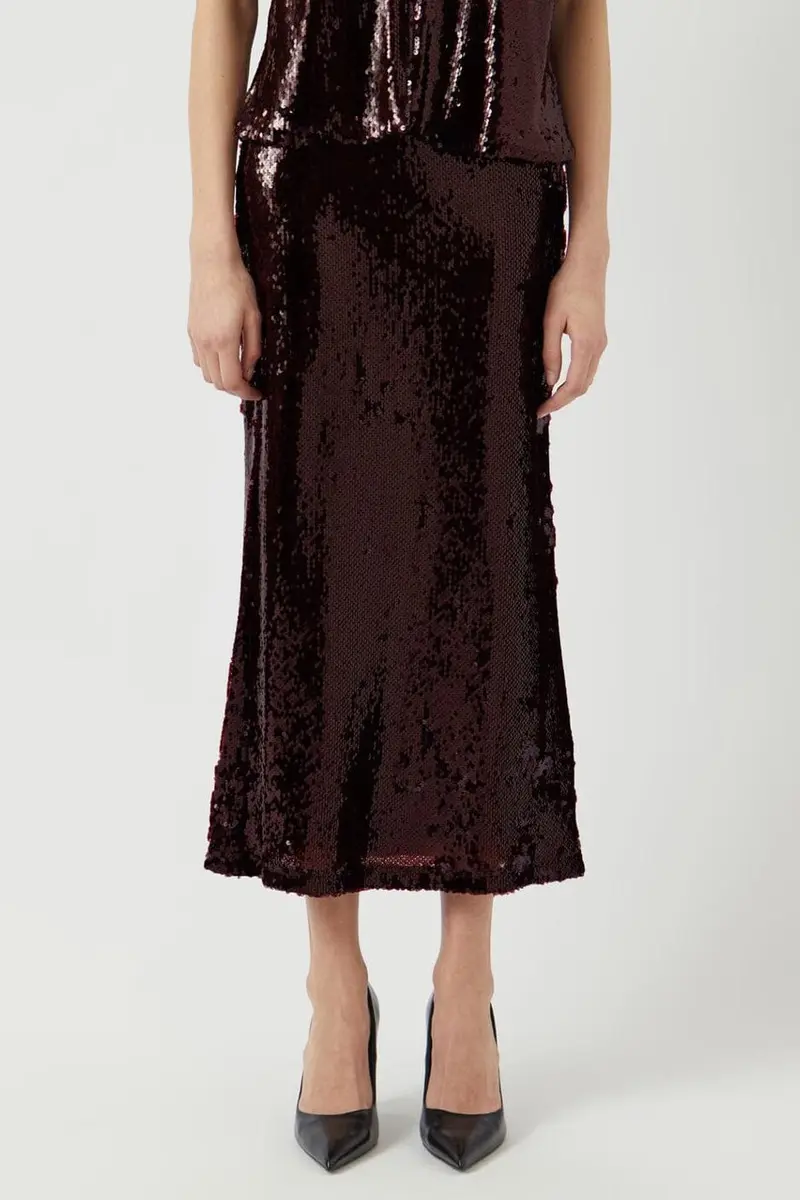 YAS - Yasroyalina Hmw Sequin Ankle Skirt -Show - 4845878 Port Royale W Sequins