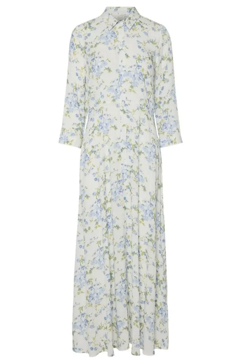 YAS - Yassavanna Long Shirt Dress - 4745084 Star White Sumelli