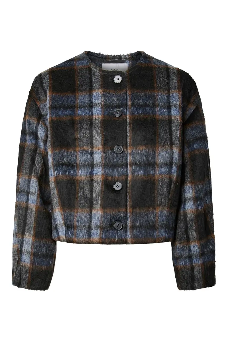 Yas - Yastalino Ls Wool Blend Jacket - 5141752 Black Check
