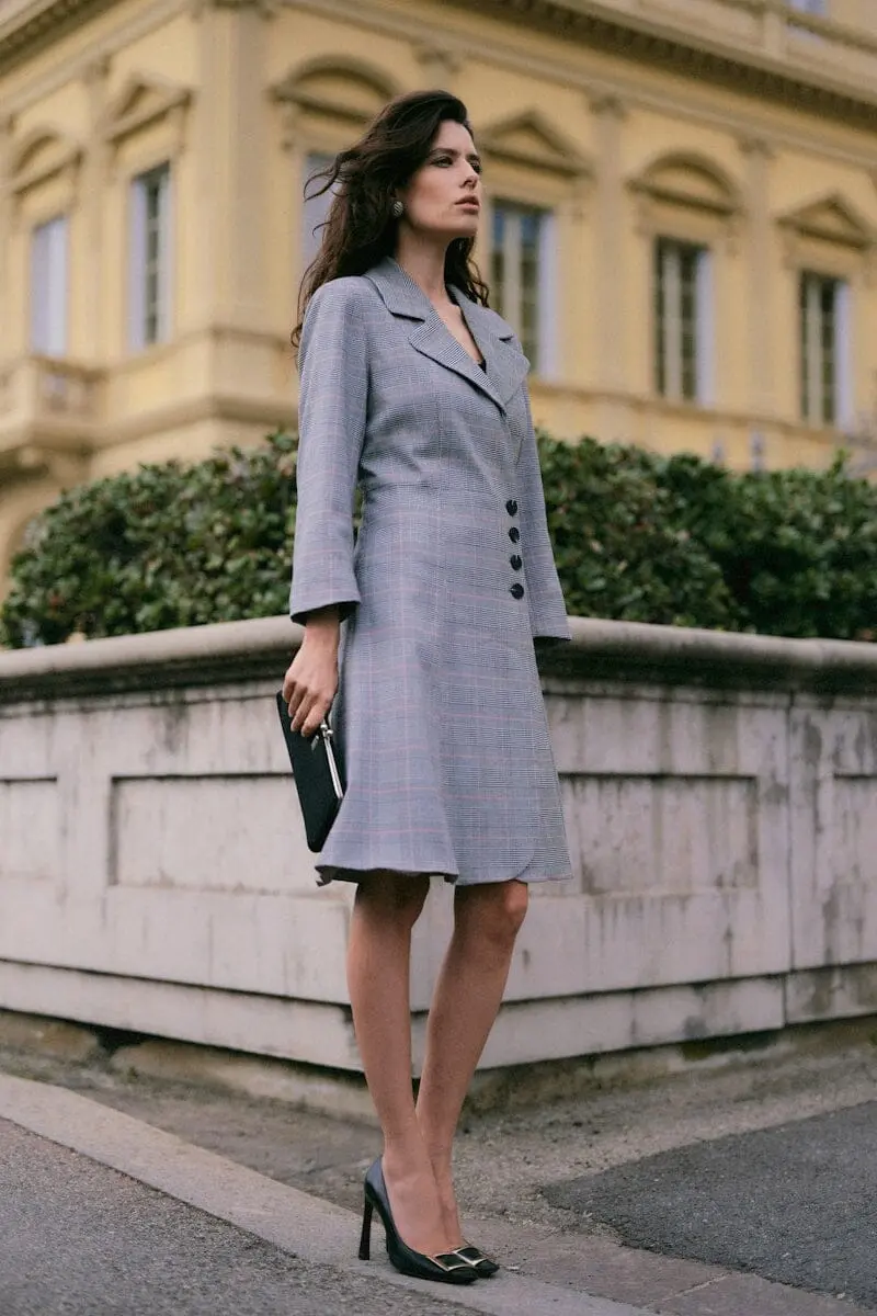 YAS - Yasthela 7/8 Wrap Dress - 5160893 Star White Checks