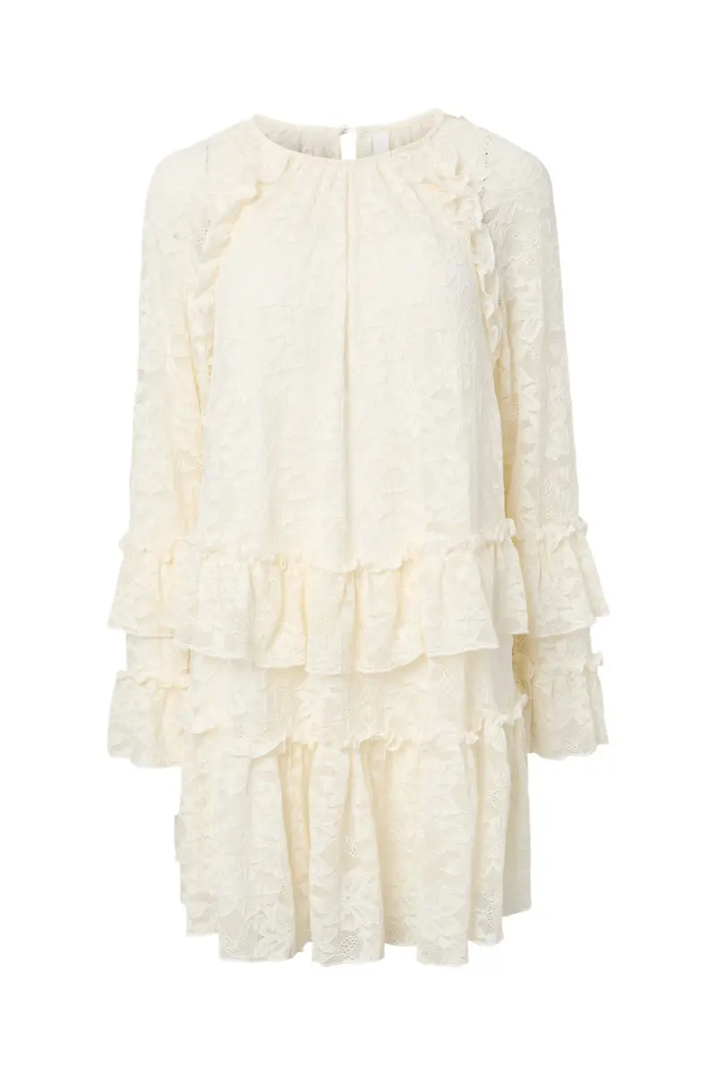 YAS - Yastukka Ls Dress Fest - 5017167 Pristine
