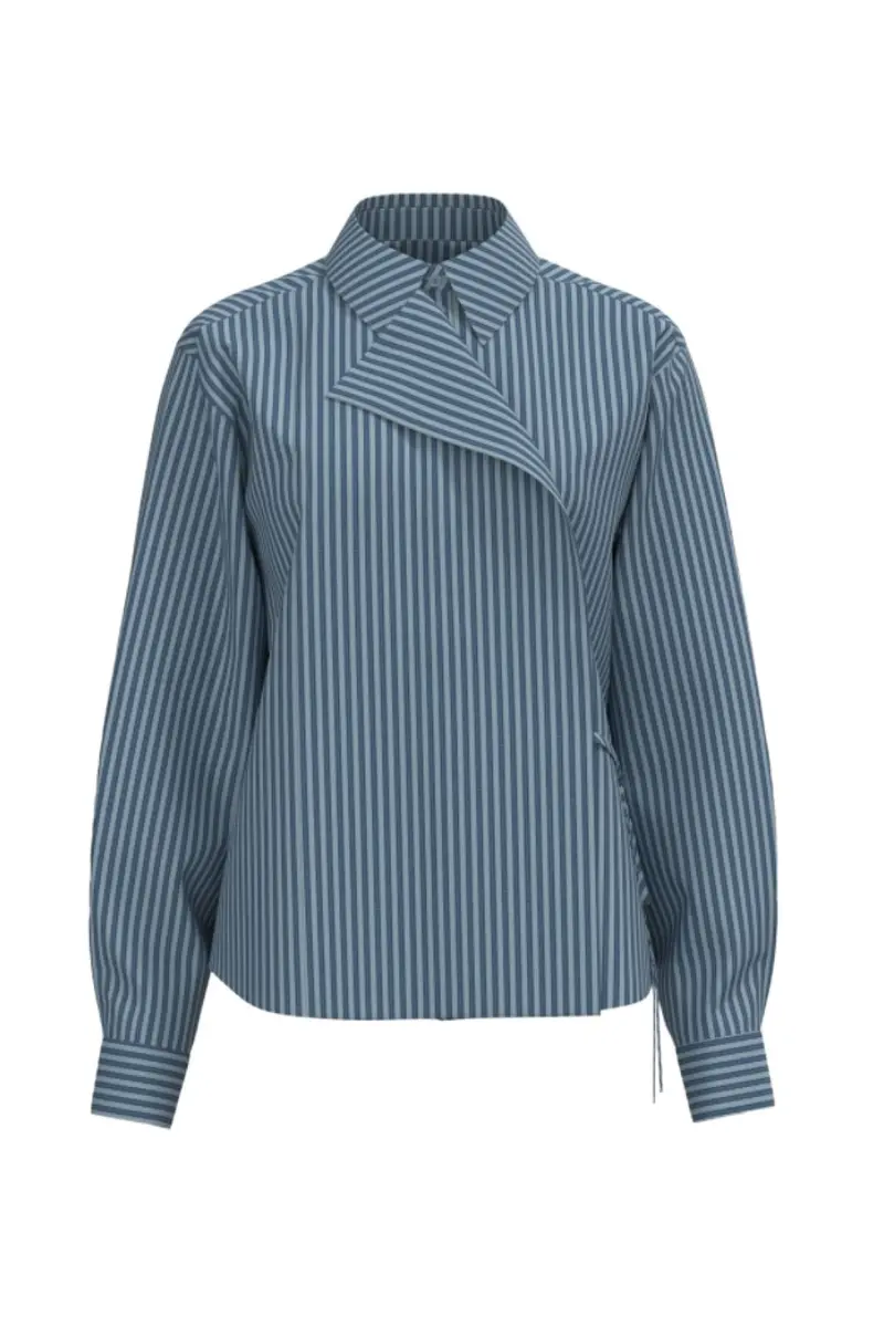Yas - Yaswito Ls Shirt - 5200831 Soft Chambray W. Stripe
