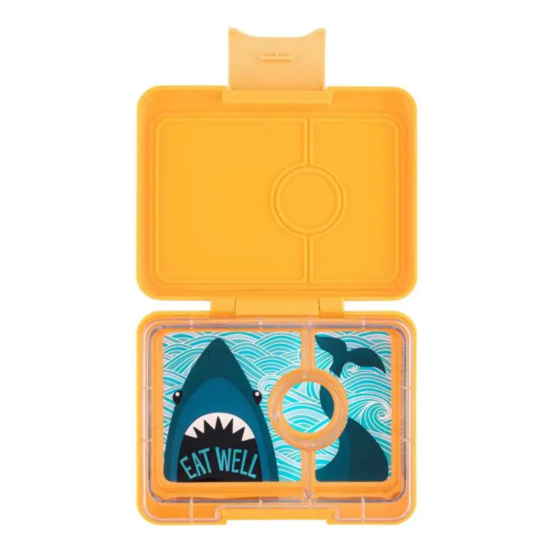 Yumbox Madkasse - Minisnack - 3 rum - Yoyo Yellow/Shark