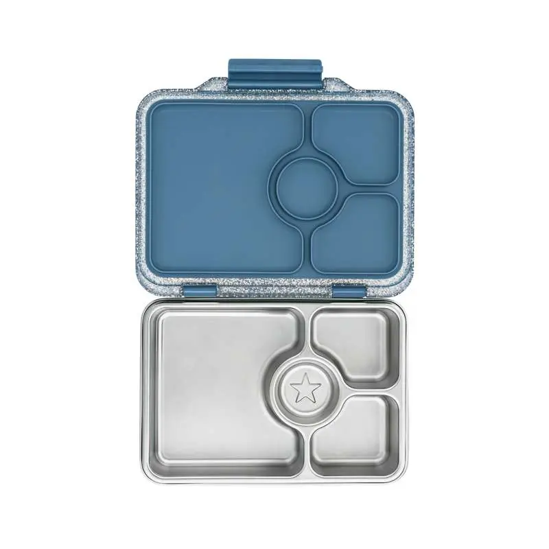 Yumbox Madkasse - Prêt - 4 rum - Paris Blue Glitter