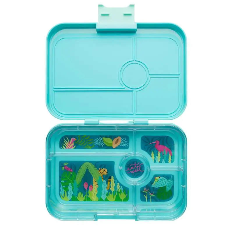 Yumbox Madkasse - Tapas XL - 5 rum - Antibes Blue/Jungle Pastel